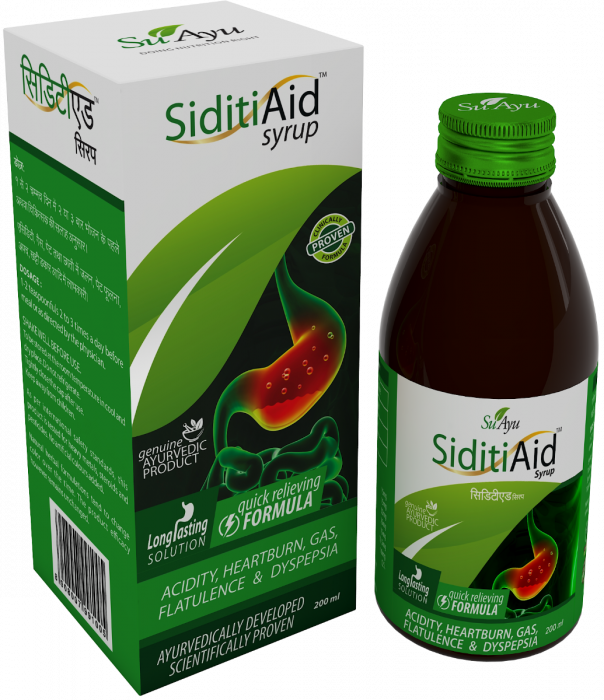 SiditiAid Syrup for gas and acidity, acidity syrup, ayurvedic acidity  syrup, herbal acidity syrup, Suayu Acidity Syrup